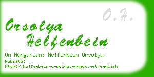orsolya helfenbein business card